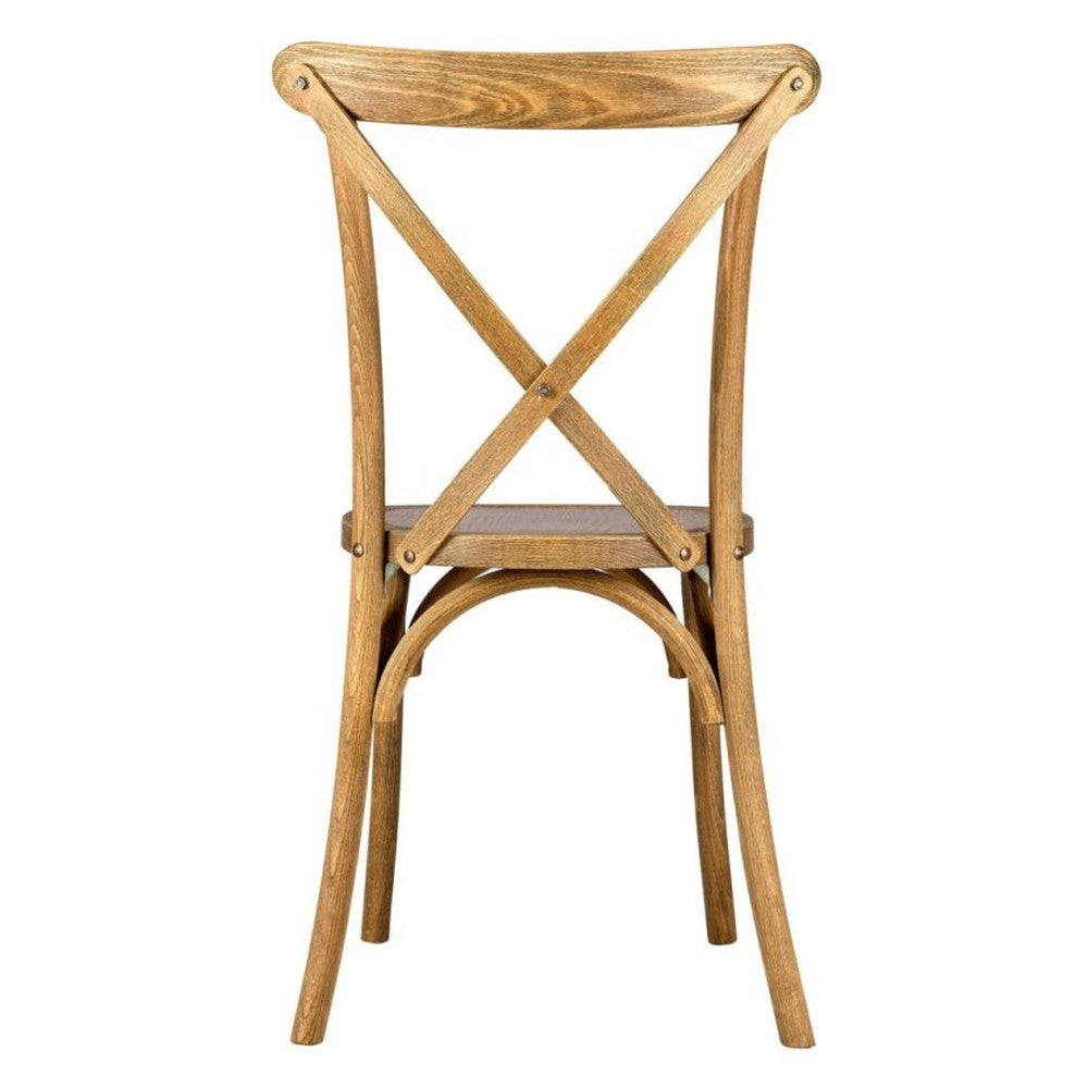 Traditional Cross Back ToughWood Stackable Side Chair