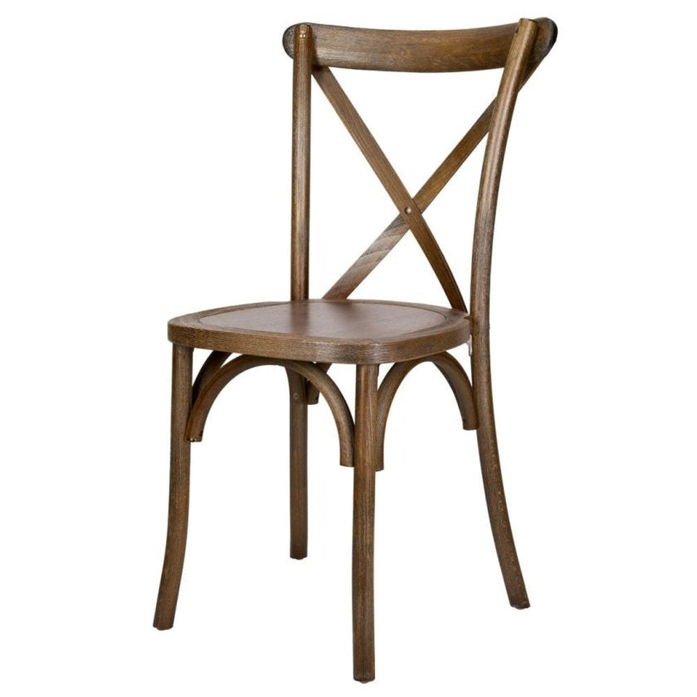 Traditional Cross Back ToughWood Stackable Side Chair