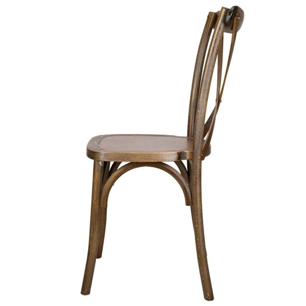 Traditional Cross Back ToughWood Stackable Side Chair