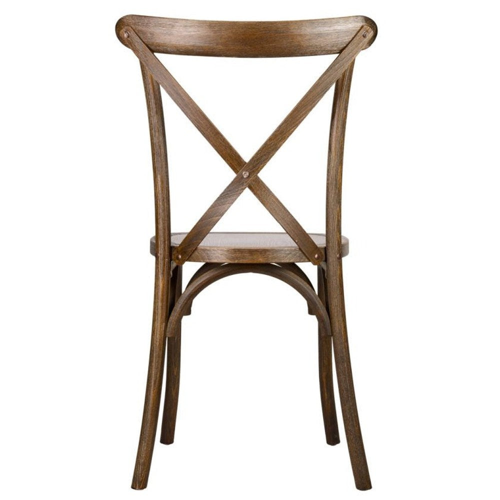 Traditional Cross Back ToughWood Stackable Side Chair