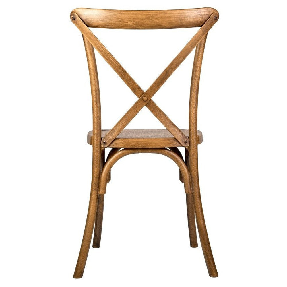 Traditional Cross Back ToughResin Stackable Side Chair