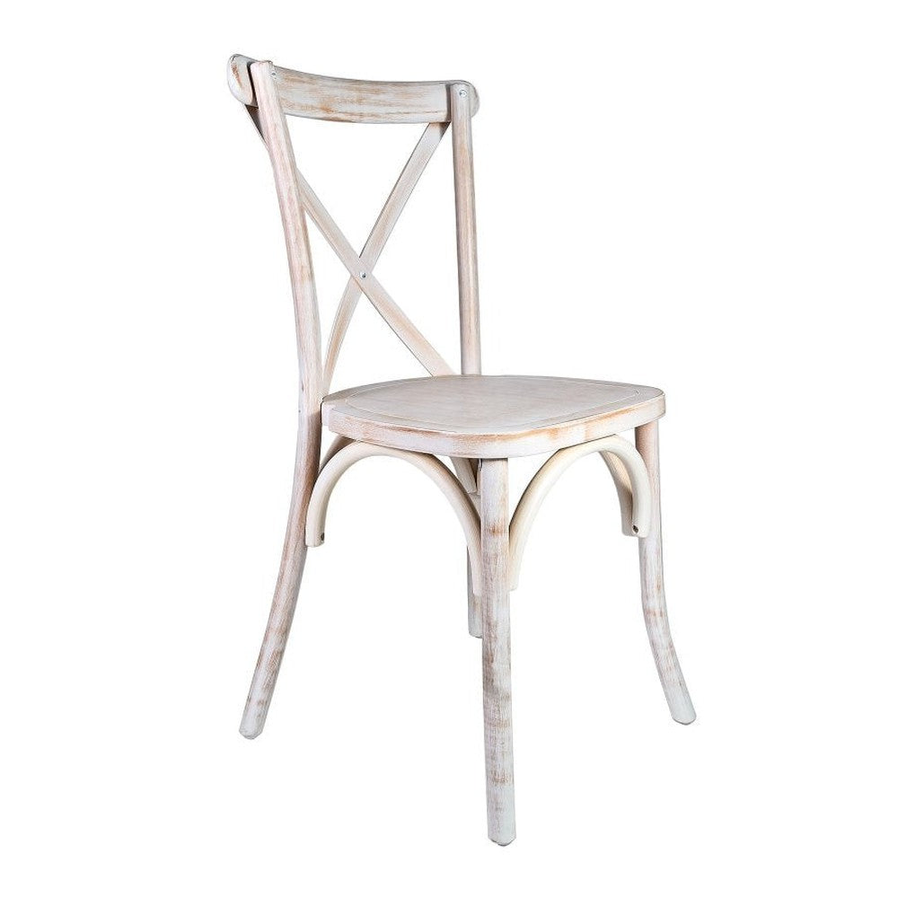 Traditional Cross Back ToughWood Stackable Side Chair