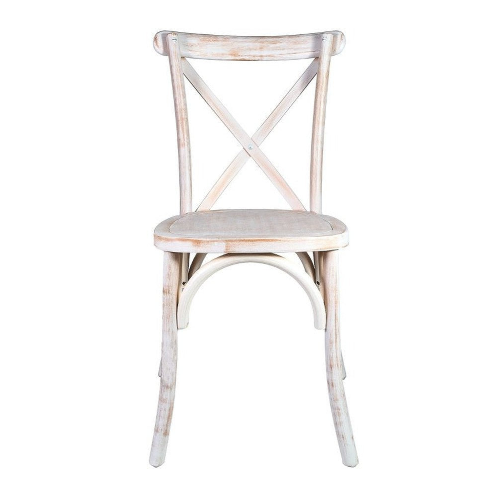 Traditional Cross Back ToughWood Stackable Side Chair