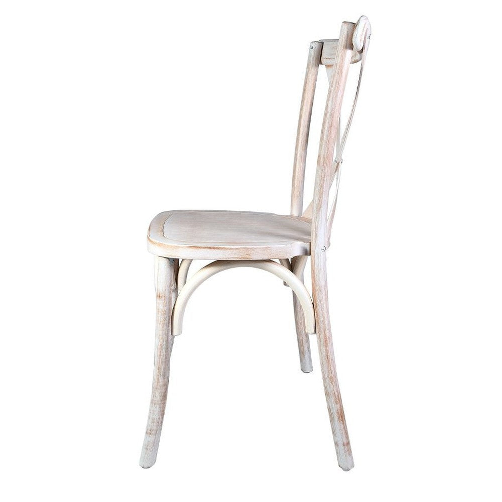 Traditional Cross Back ToughWood Stackable Side Chair