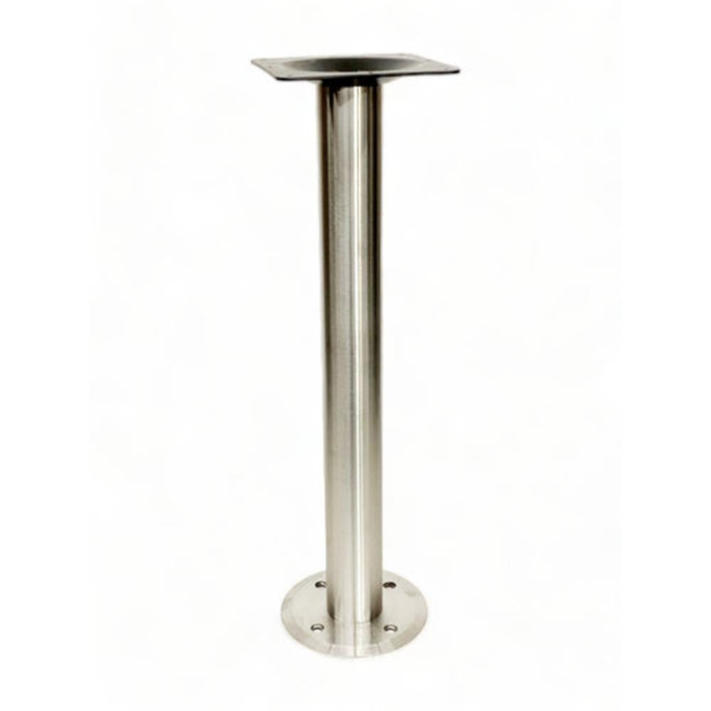 Flat Bolt Down Table Base in Stainless Steel