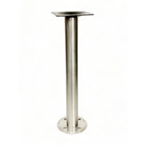 Flat Bolt Down Table Base in Stainless Steel