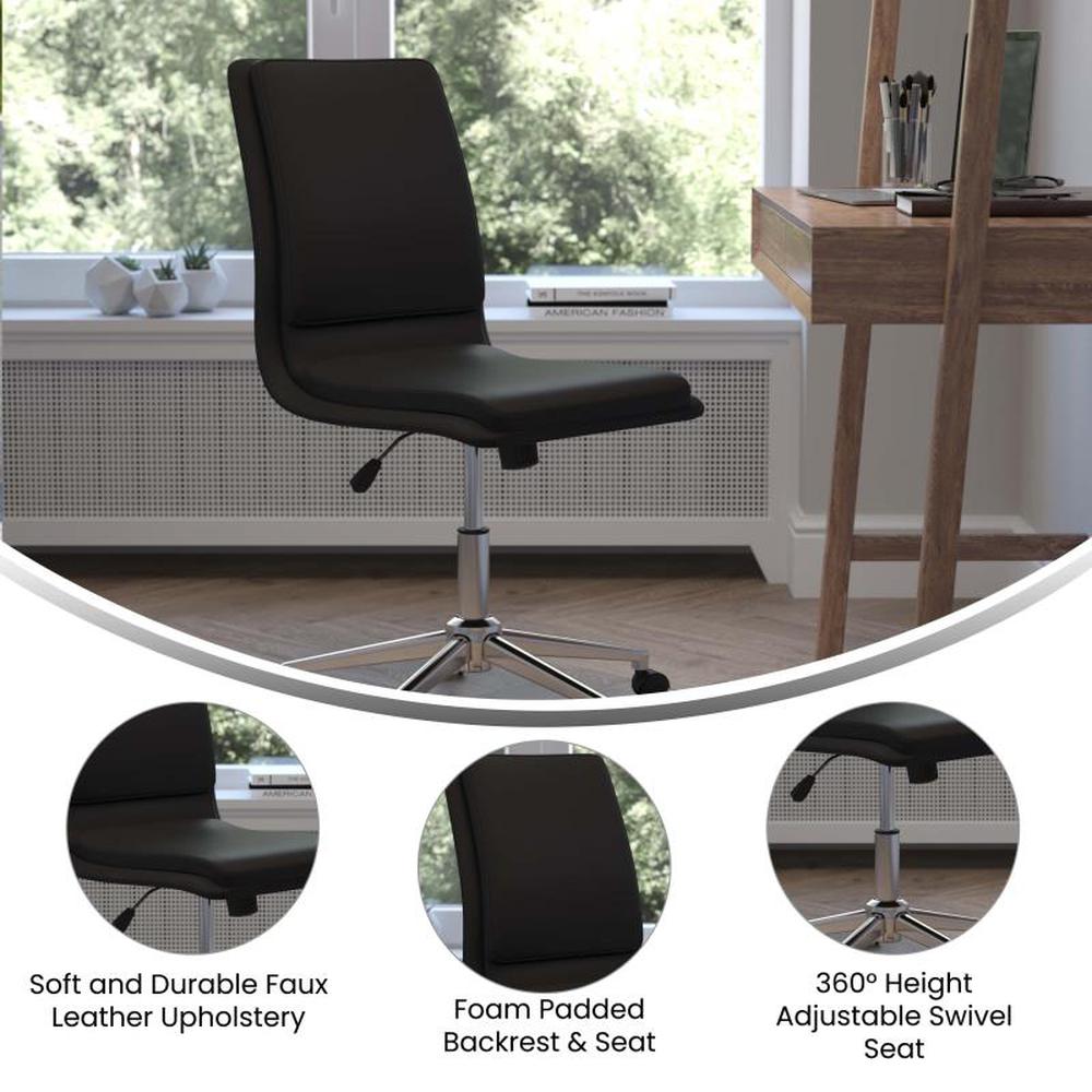 Madigan Mid-Back Armless Swivel Task Office Chair