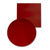 Garage Red Solid Color Powder Coated MDF Outdoor Table Tops