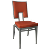 Celeste Aluminum Upholstered Dining Chair
