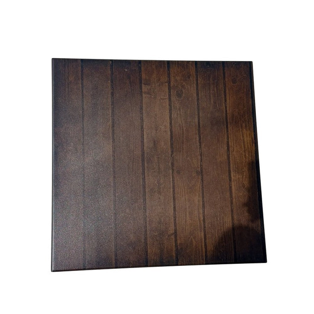 Aged Plank Wood Pattern Powder Coated MDF Outdoor Table Tops