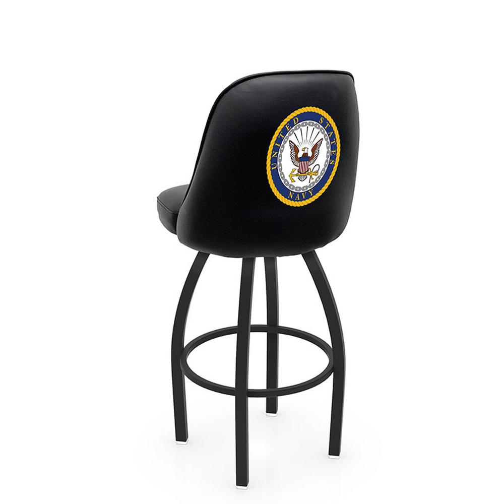 L048 Logo Grizzly Swivel Stool