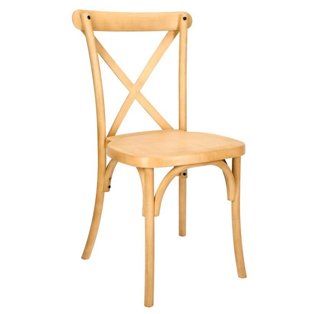 Traditional Cross Back ToughResin Stackable Side Chair