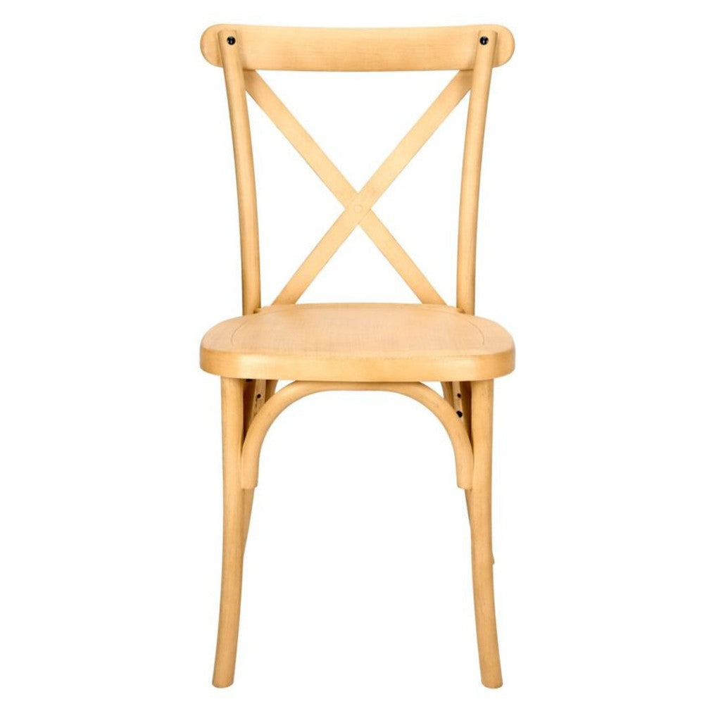 Traditional Cross Back ToughResin Stackable Side Chair