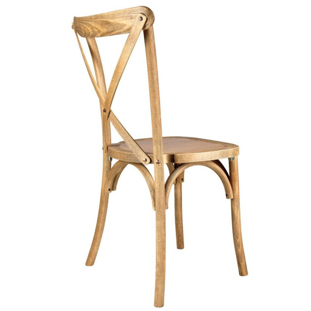 Traditional Cross Back ToughWood Stackable Side Chair