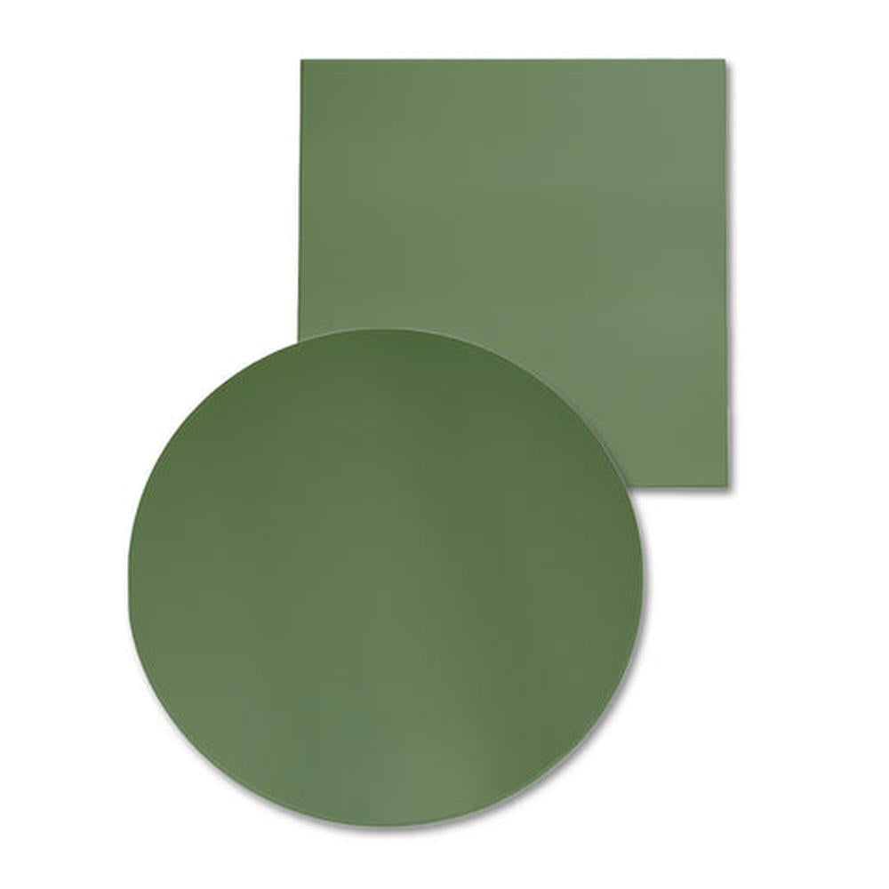 Olive Green Solid Color Powder Coated MDF Outdoor Table Tops