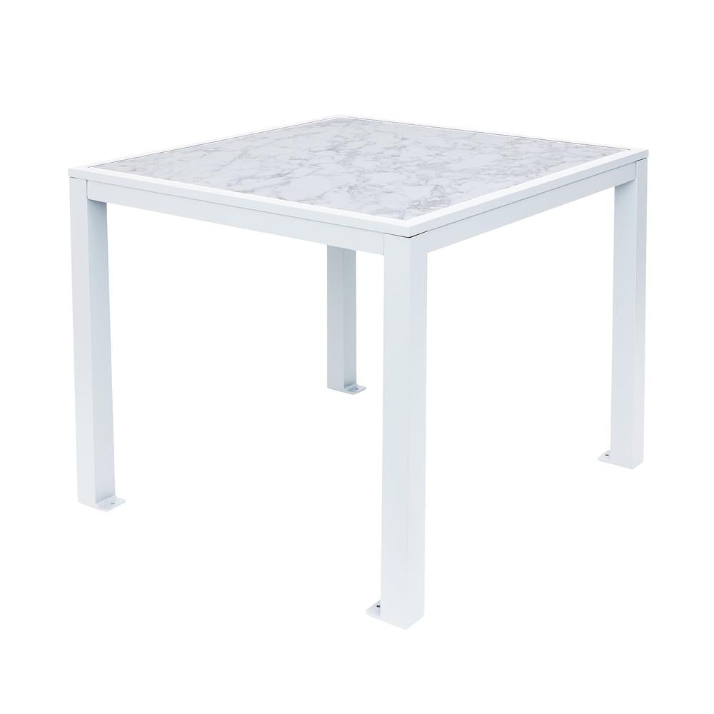 Surf Inlay Outdoor 4-Leg Bolt-Down Table