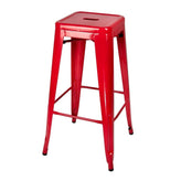 Steelix Metal Outdoor Stackable Tolix Bar Stools with No Back