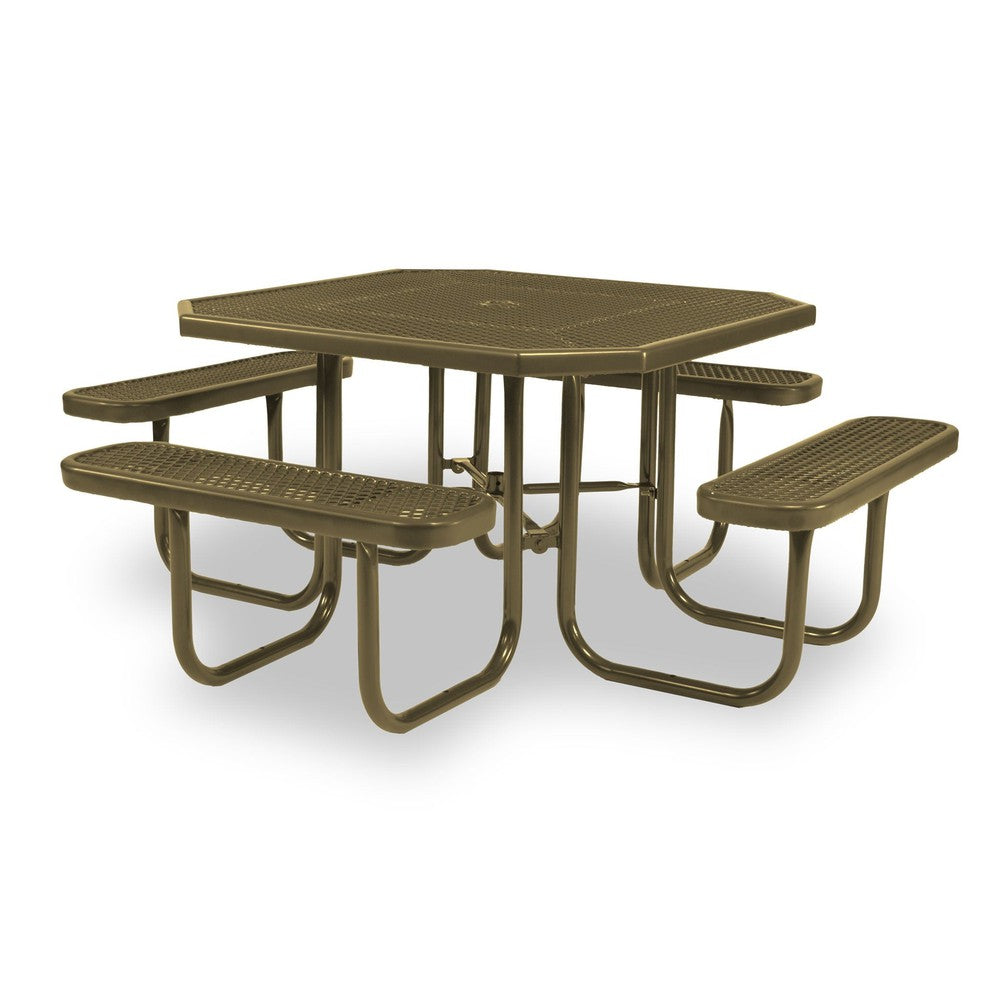 Signature Collection 46 inch Portable Octagon Picnic Table