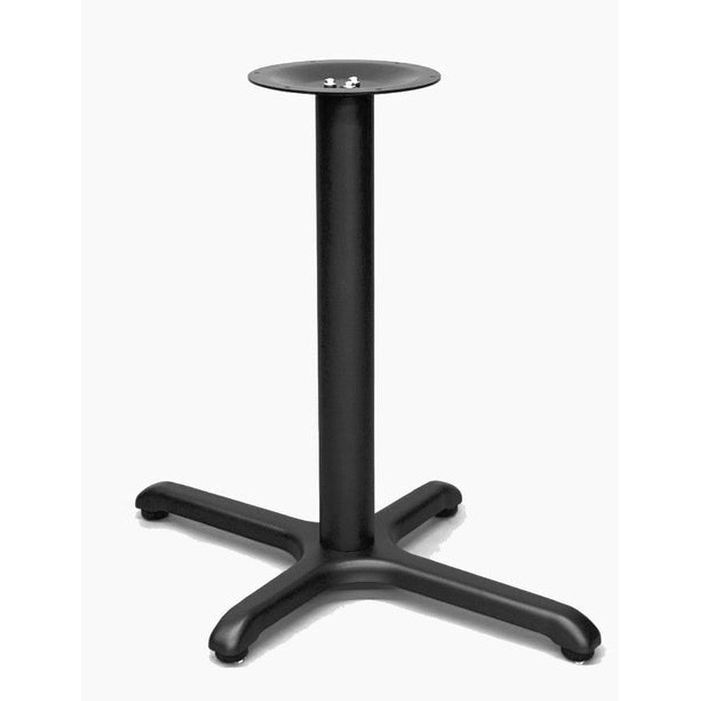 Standard Stamped Steel Bolted Top X Table Base with 3" or 4" Column