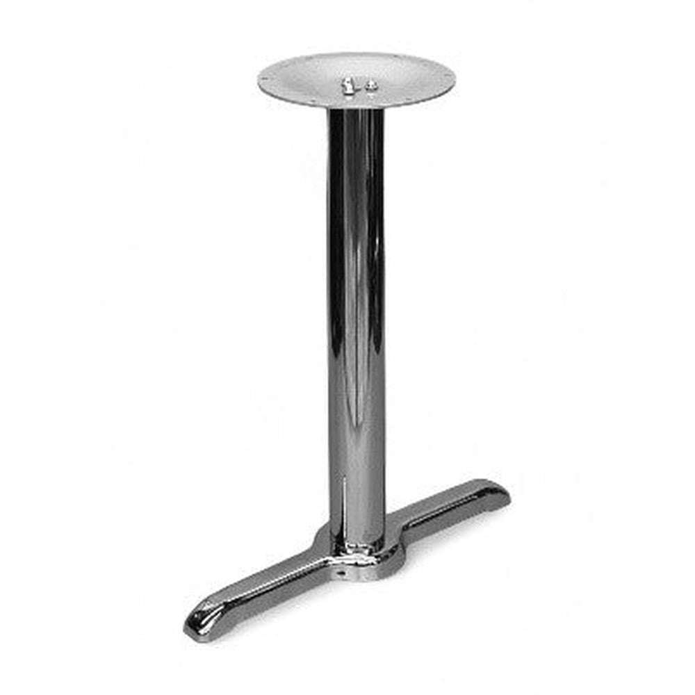 Chrome T-Shape Table Base