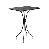 Barnegat Black Mesh Outdoor Bar Height Table