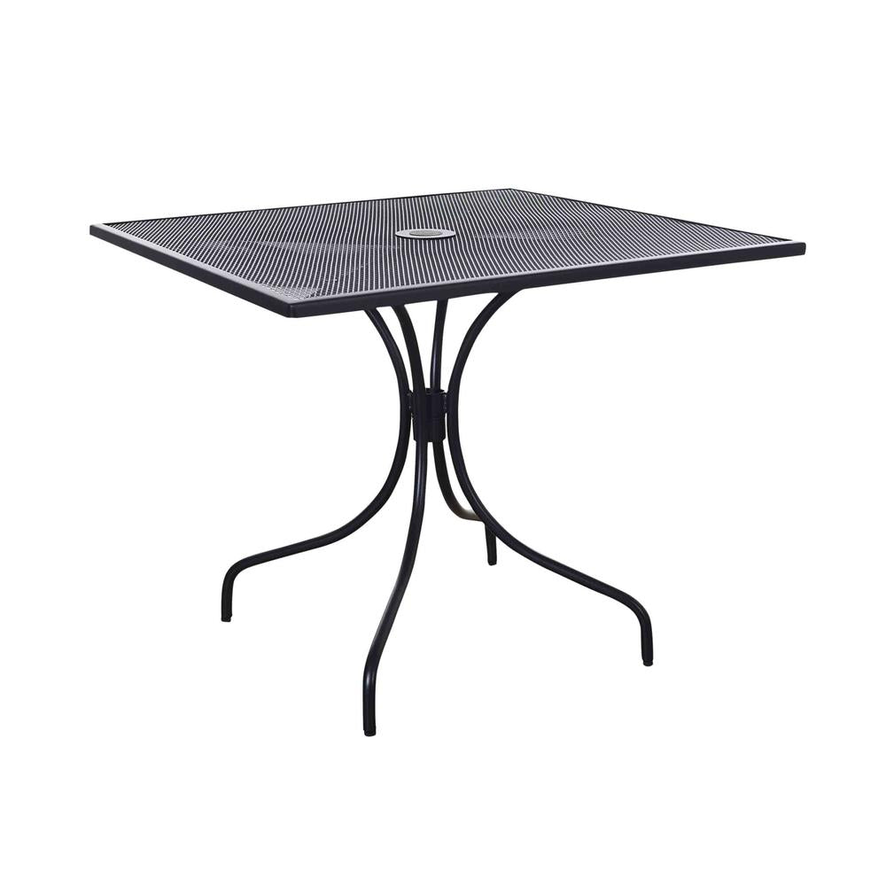 Barnegat Black Mesh Outdoor Dining Height Table