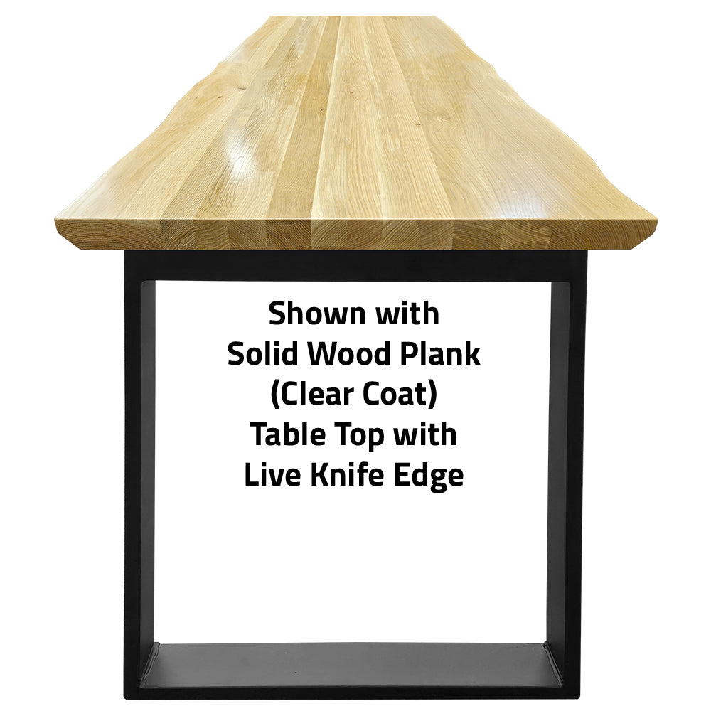 Square Frame Community Table Base for 30" x 72" Top