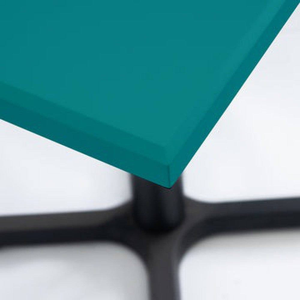 Turquoise Solid Color Powder Coated MDF Outdoor Table Tops