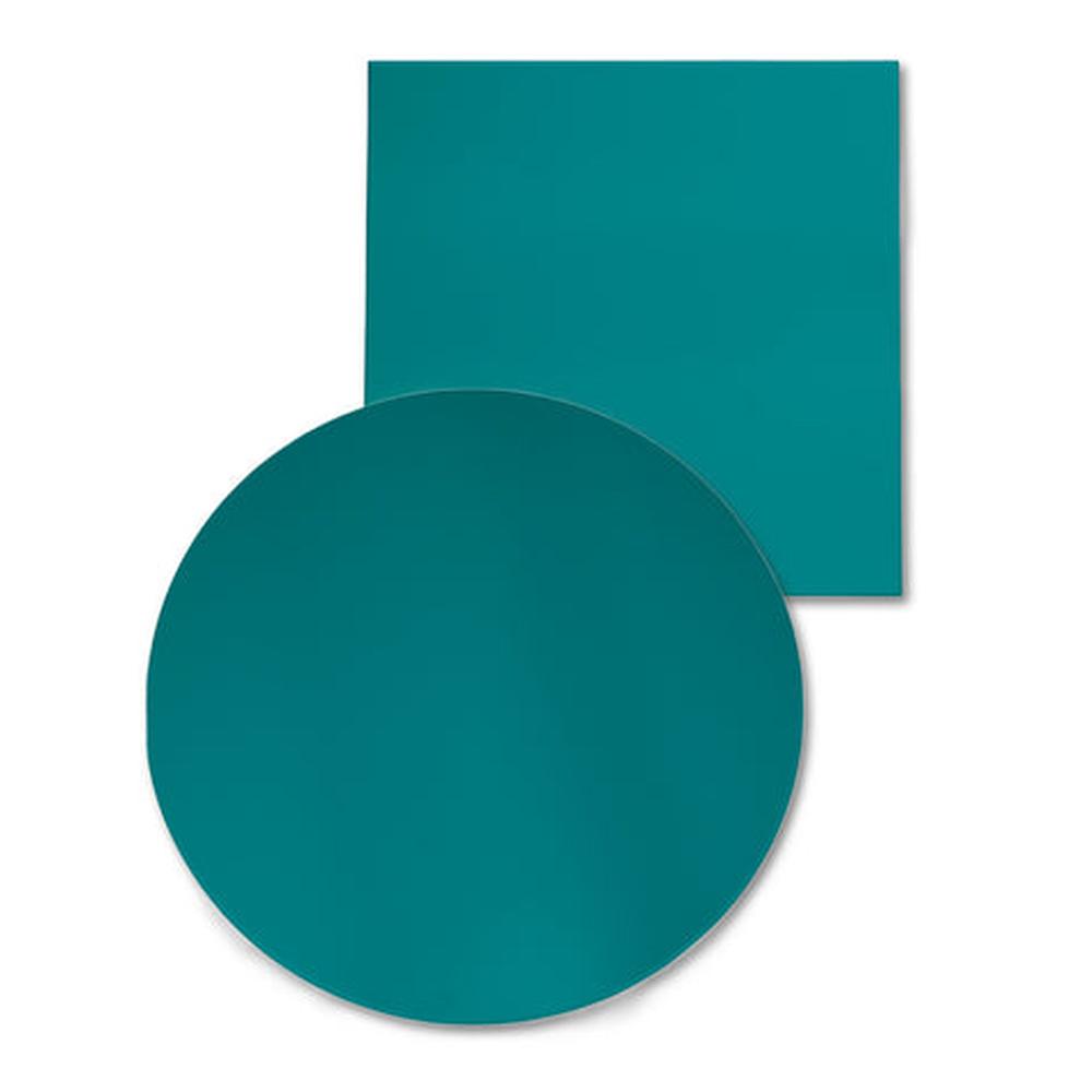 Turquoise Solid Color Powder Coated MDF Outdoor Table Tops