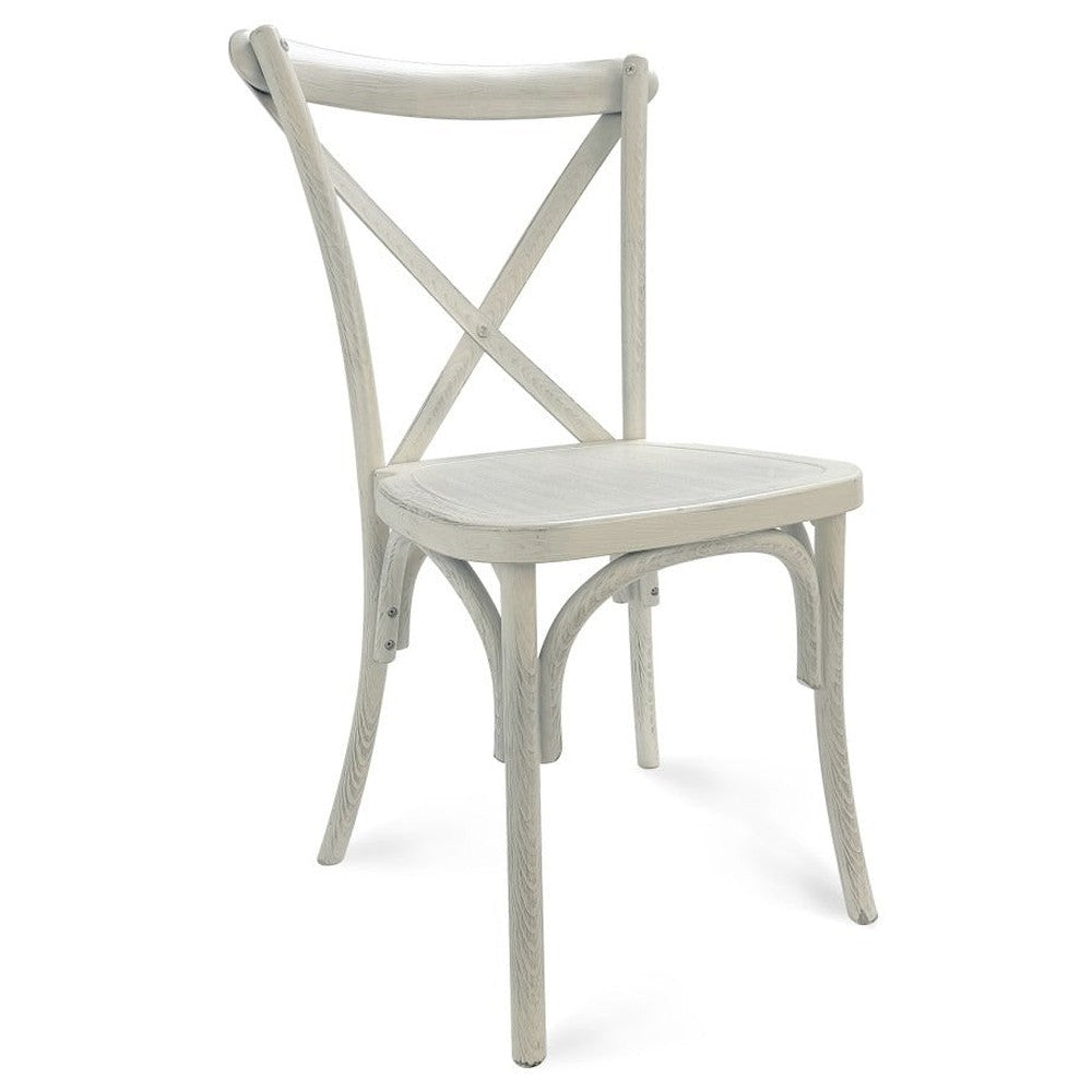 Traditional Cross Back ToughResin Stackable Side Chair