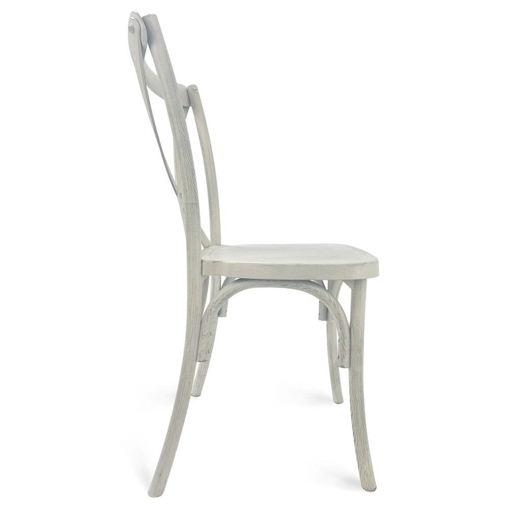 Traditional Cross Back ToughResin Stackable Side Chair