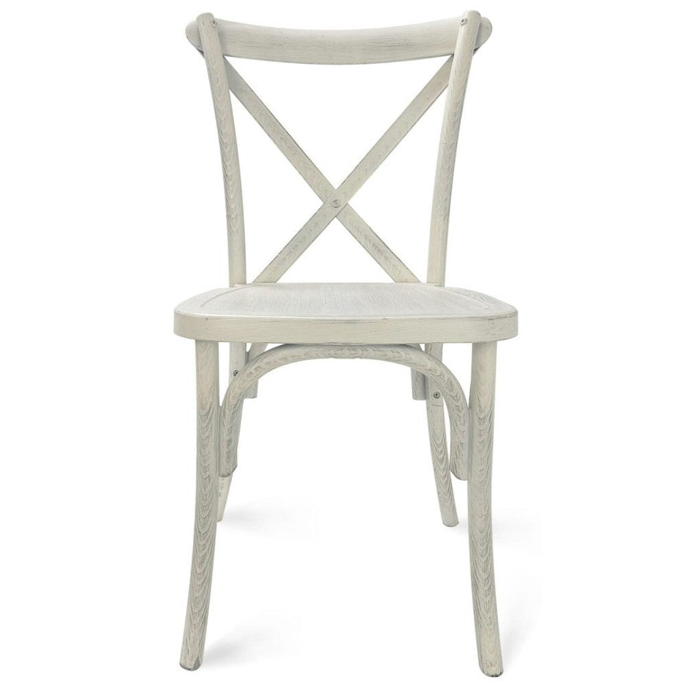 Traditional Cross Back ToughResin Stackable Side Chair