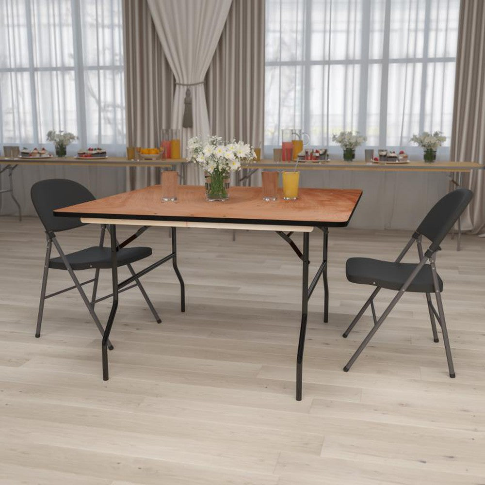 Square Wood Folding Banquet Table