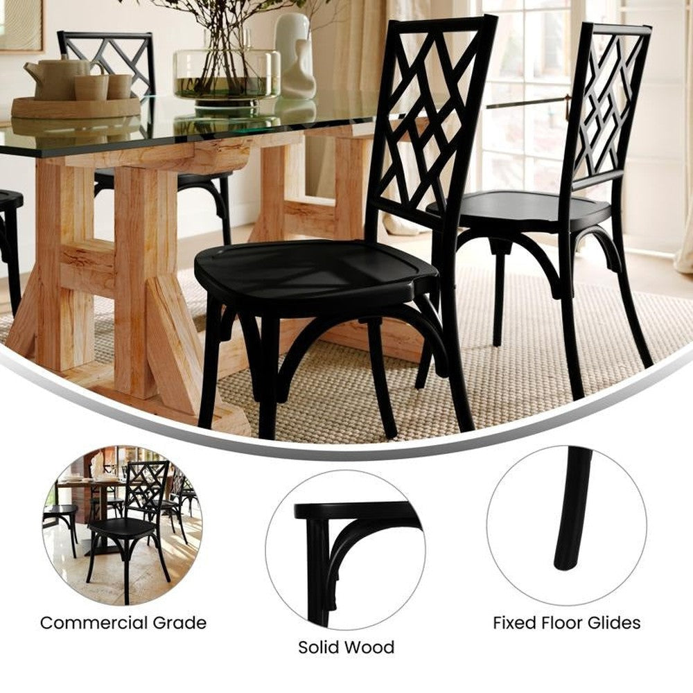 Brooklyn Commercial Grade Solid Wood Stackable Dining Chair