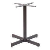 Aluminum Dining Height Table Base Bronze Finish