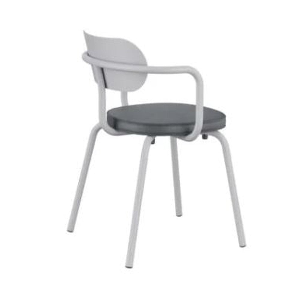 Stelo Outdoor Metal Stackable Dining Arm Chair