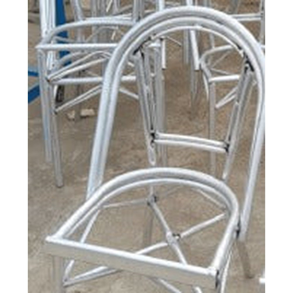 Bistro Patio Bar Stools With Hand Woven Rattan and Brush Stroke Painted Aluminum Frames