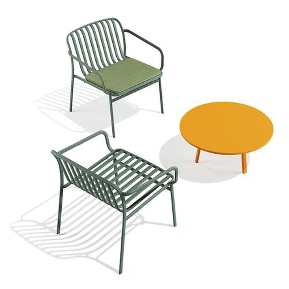 Kano Outdoor Steel Stackable Lounge Chair