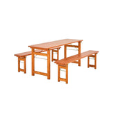 Rustica Table Set with Standard Benches