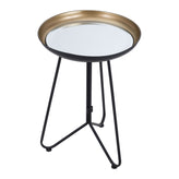 foley accent table gold black