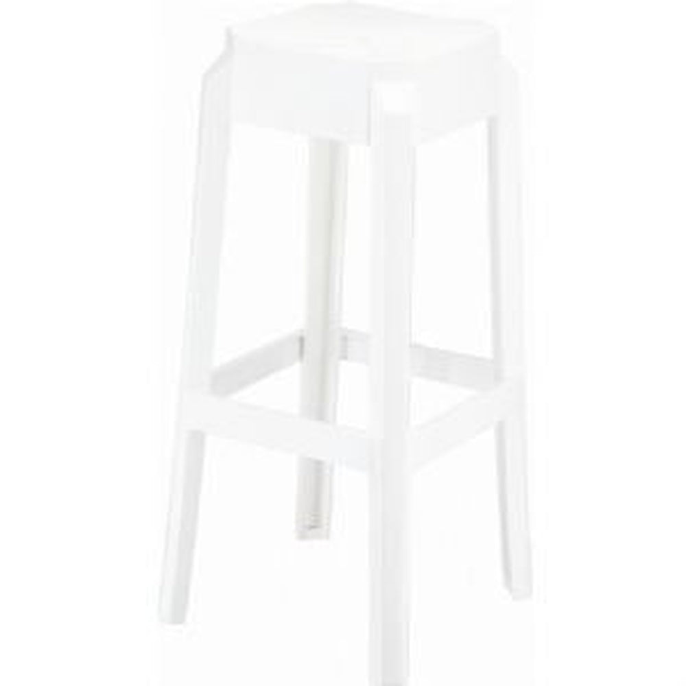 fox polycarbonate counter stool glossy white isp036 gwhi