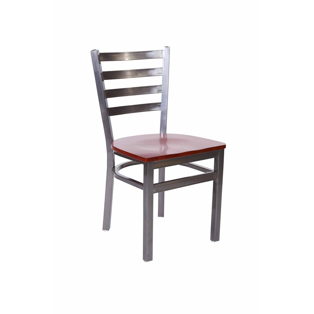 Lima Ladder Back Clear Side Chair Restaurant Furniture Plus