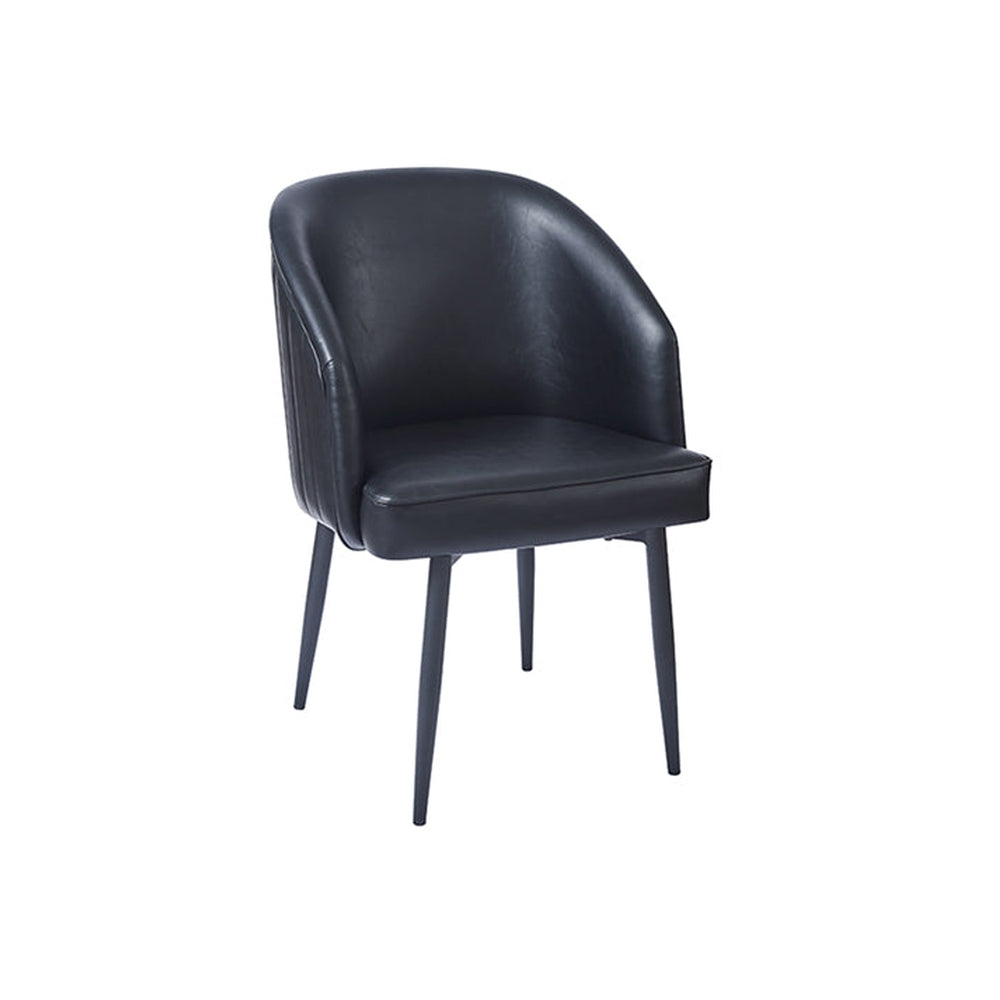 Black Barrel Chair with Steel Legs – Restaurant Furniture Plus