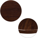 high gloss resin walnut table top