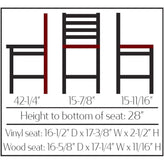 os outdoor ladderback barstool