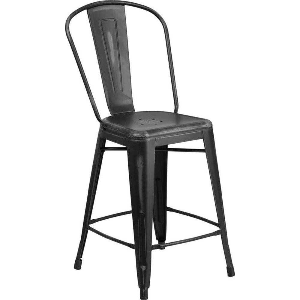 Tolix counter stool online with back