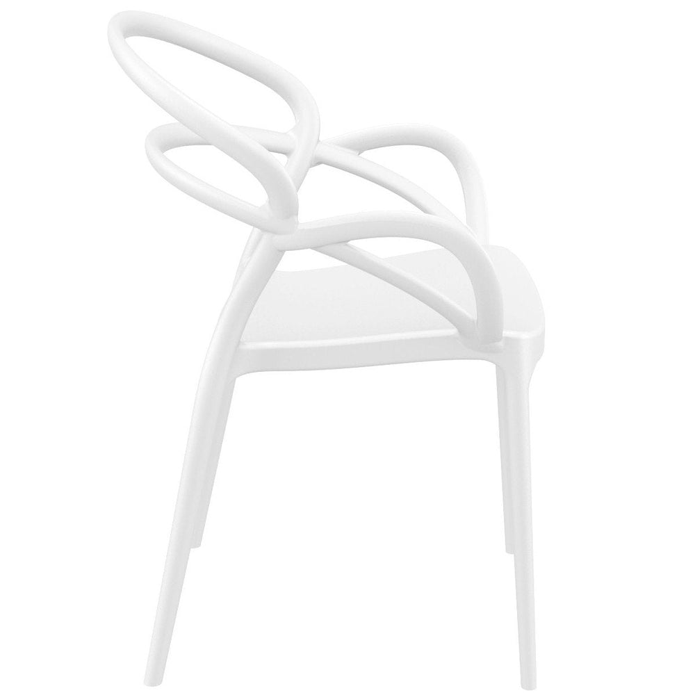 mila dining arm chair dove gray