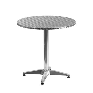 Outdoor Dining Height Round Aluminum Table | Tables - Complete Sets ...