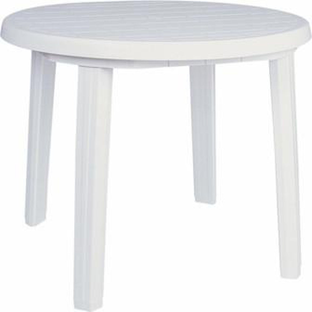white resin outdoor table        <h3 class=