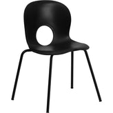 hercules series 770 lb capacity designer plastic stack chair with black frame